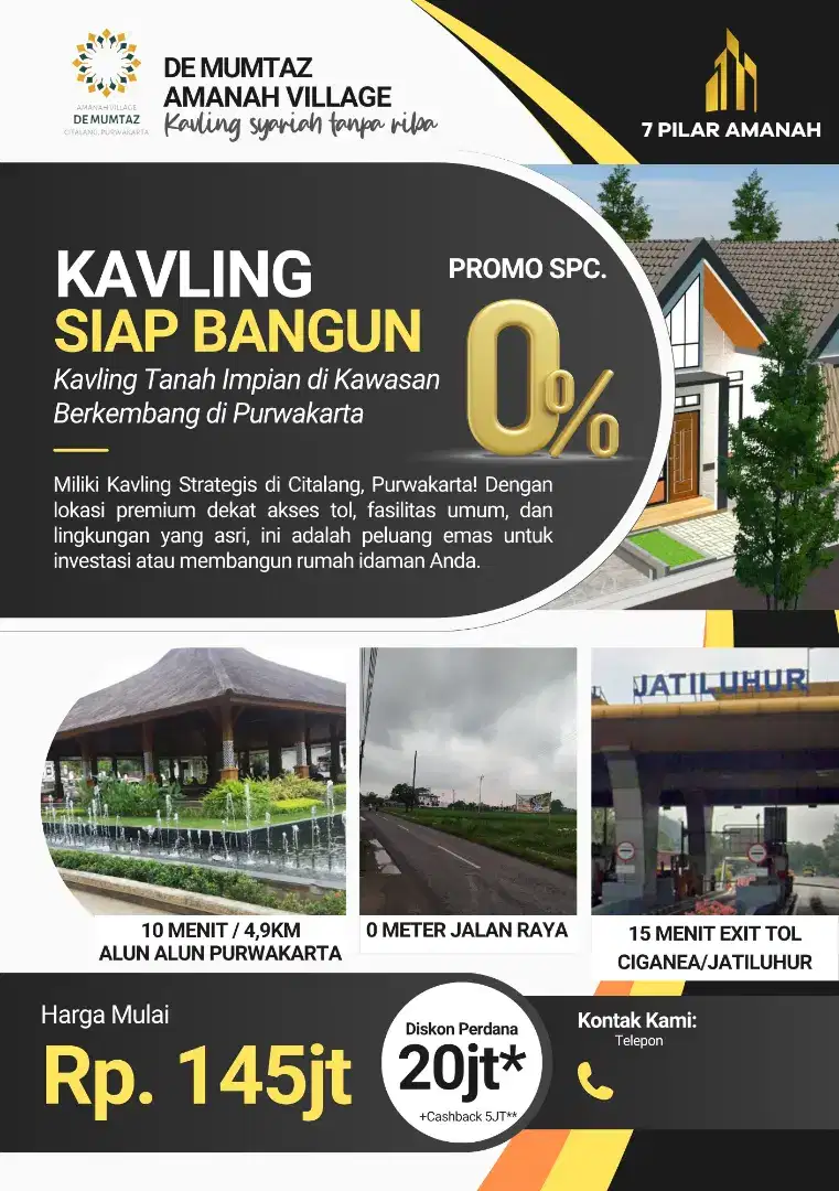 Di jual tanah kavling siap bangun