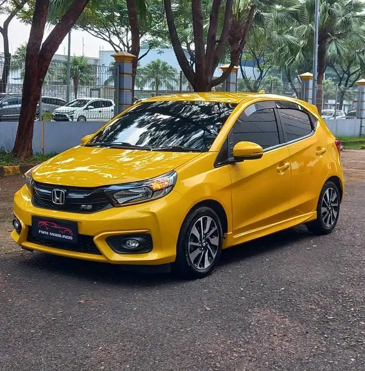 honda brio rs cvt 2021 kinclong, mulus, pajak panjang, dp murah