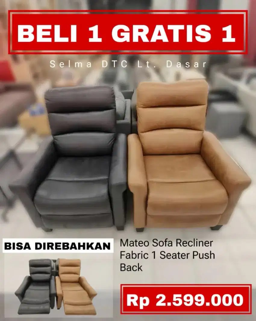 SOFA RECLINER GRATIS 1