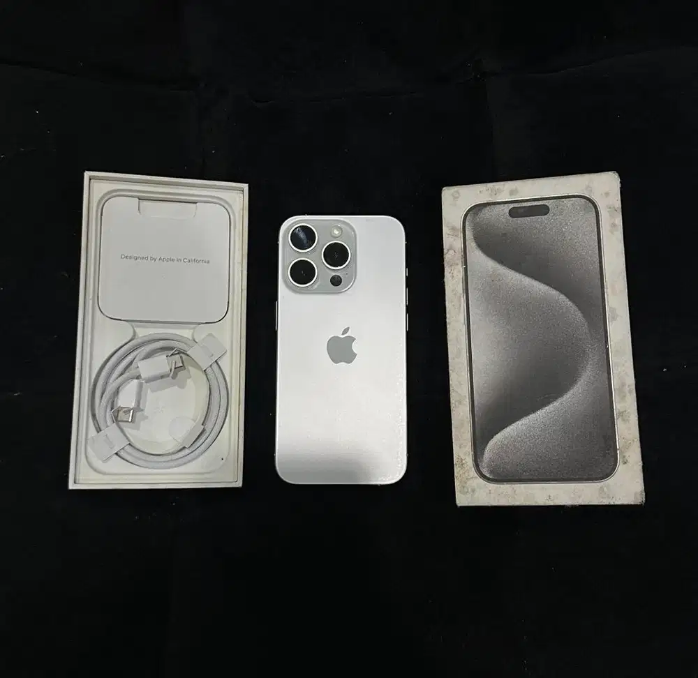 Iphone 15 Pro 128GB BH 90% Ex Digimap Fullset Fisik Super Mulus!