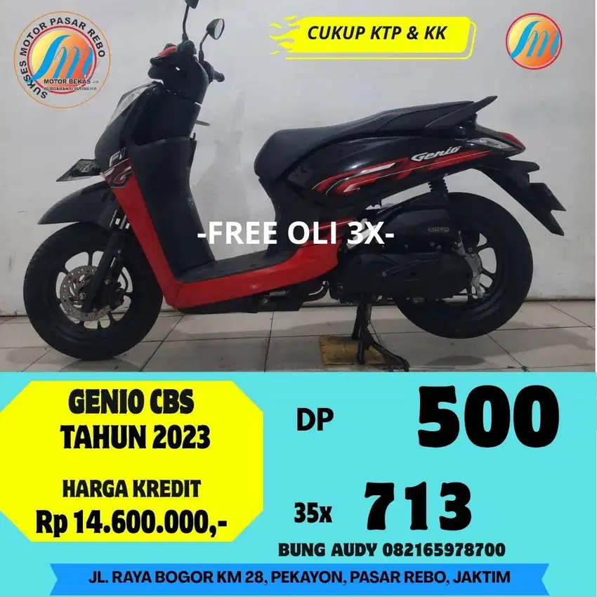 HONDA GENIO CBS TAHUN 2023 BISA CASH KREDIT ATAU TUKAR TAMBAH