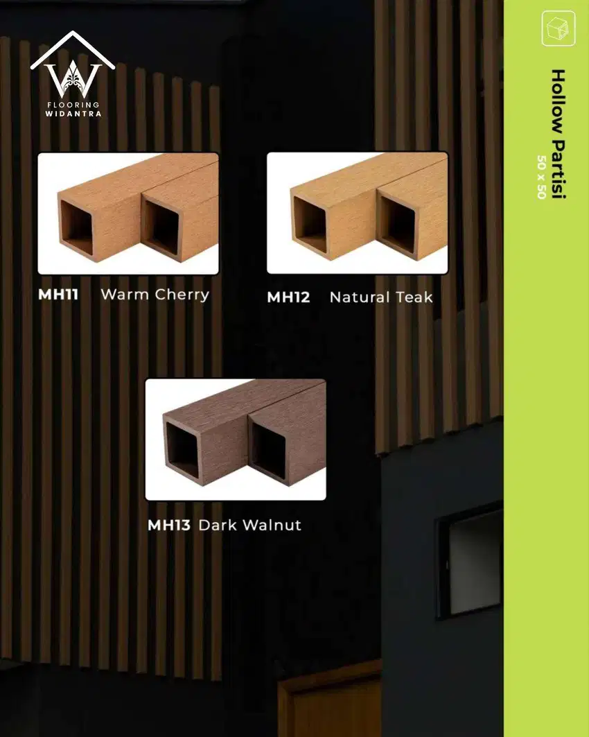 CHAMPION WPC HOLLOW Partisi - kisi kisi indoor/outdoor