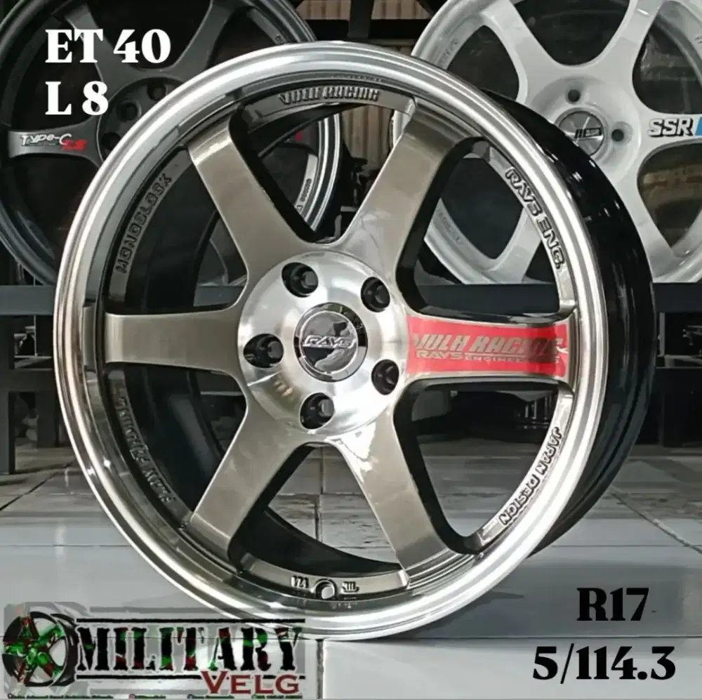 TE37 SL R17 Ej Titan Lip Polish