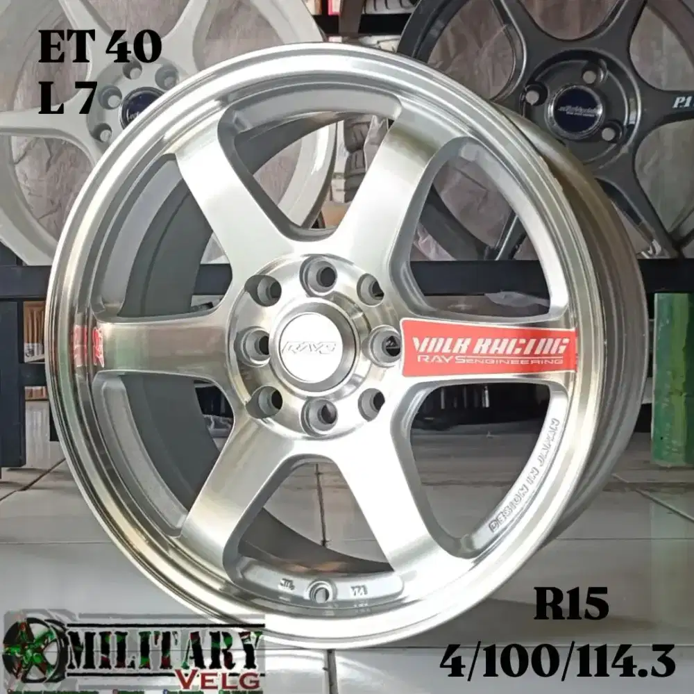 TE37 SL R15 Ej Titan, Silverpolish