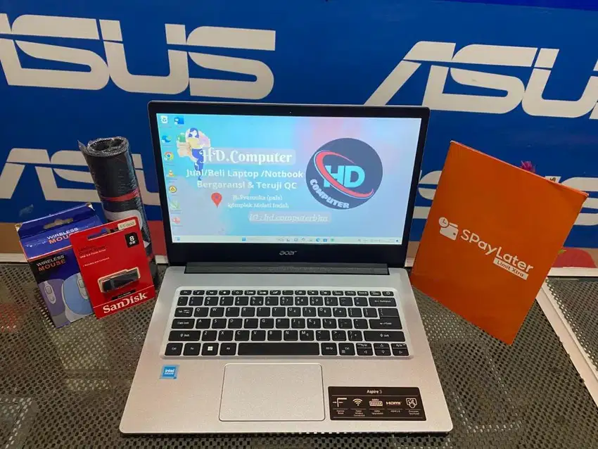 PROMO LAPTOP SLIMM ACER A314 MULUS RAM 8GB SSD 512GB ANTI LEMOT