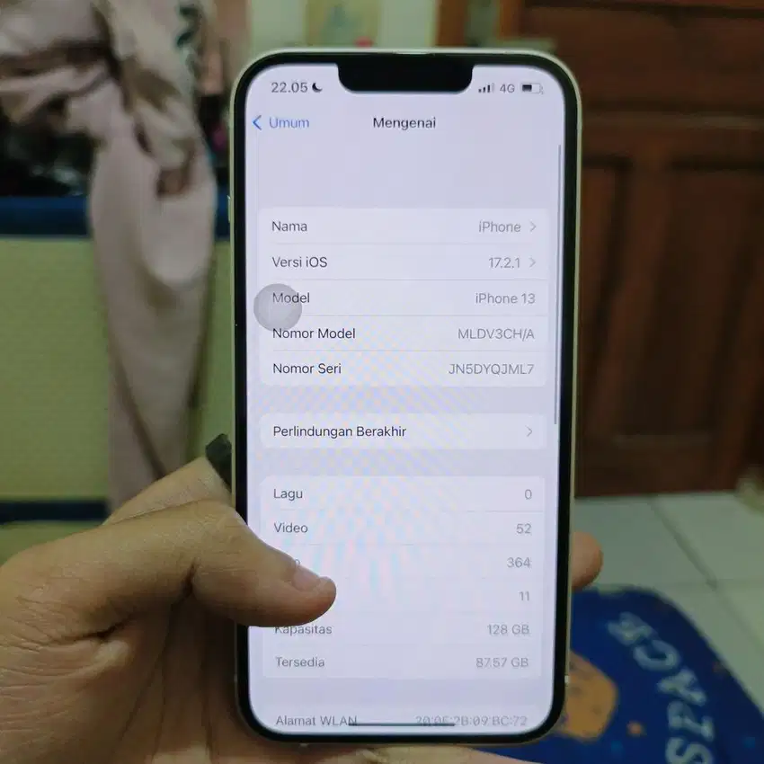 Iphone 13 Wifi only ( kadang bisa pake xl )