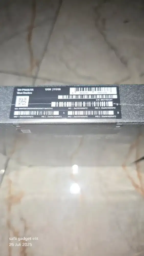 Jual/tt Z fold 7 fold7 fullset  512gb ori sein