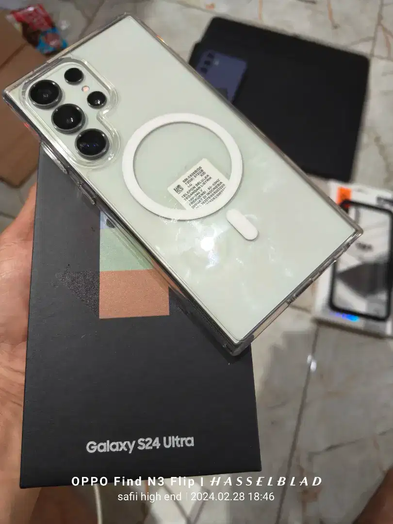 Jual/tt samsung galaxy s24 ultra 256gb fullset sein s24ultra