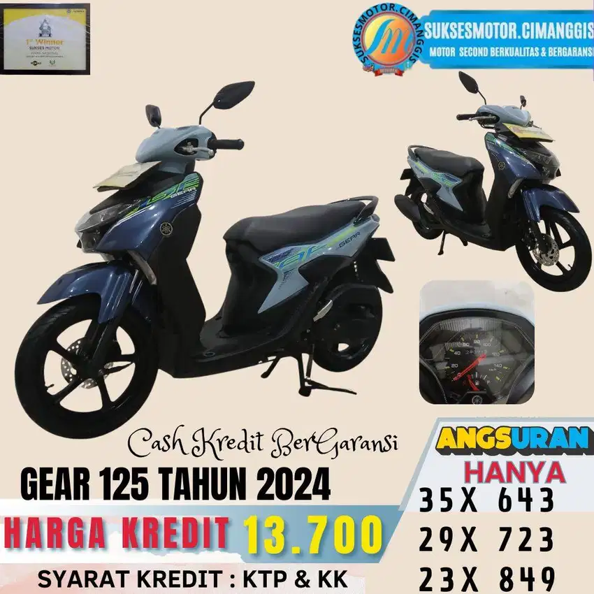 GEAR 125 TERMURAH BERGARANSI CASH/KREDIT PROMO KLIK PROFIL