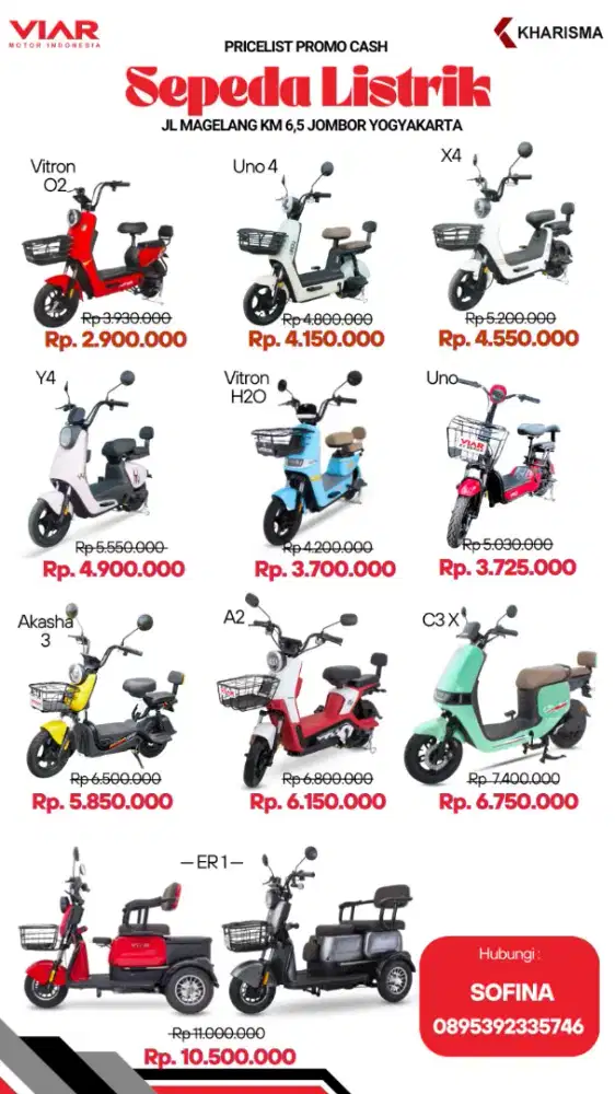 Sepeda listrik bisa kredit bunga ringan