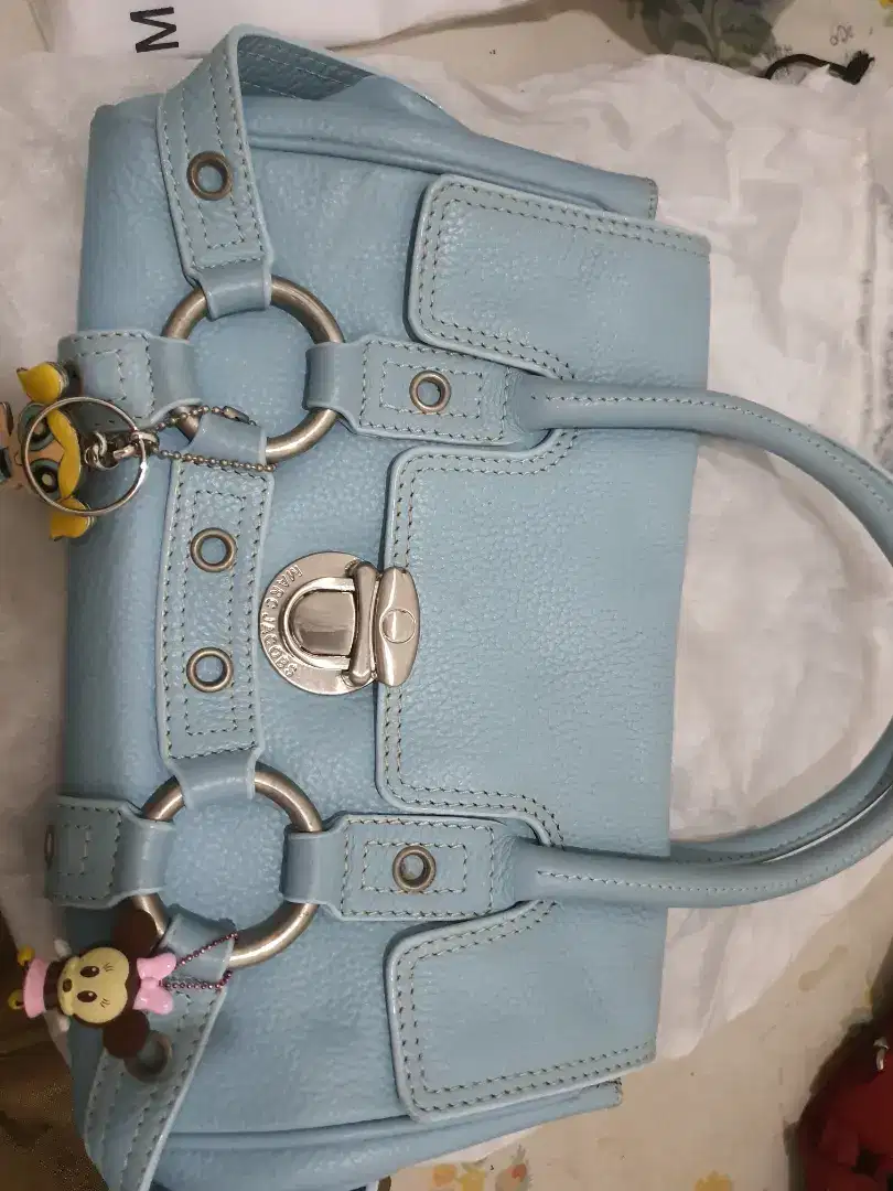 Tas kulit asli biru