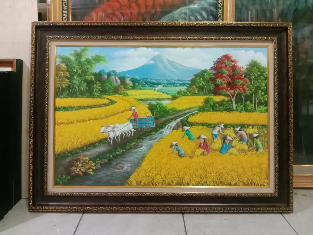 LUKISAN PANEN PADI