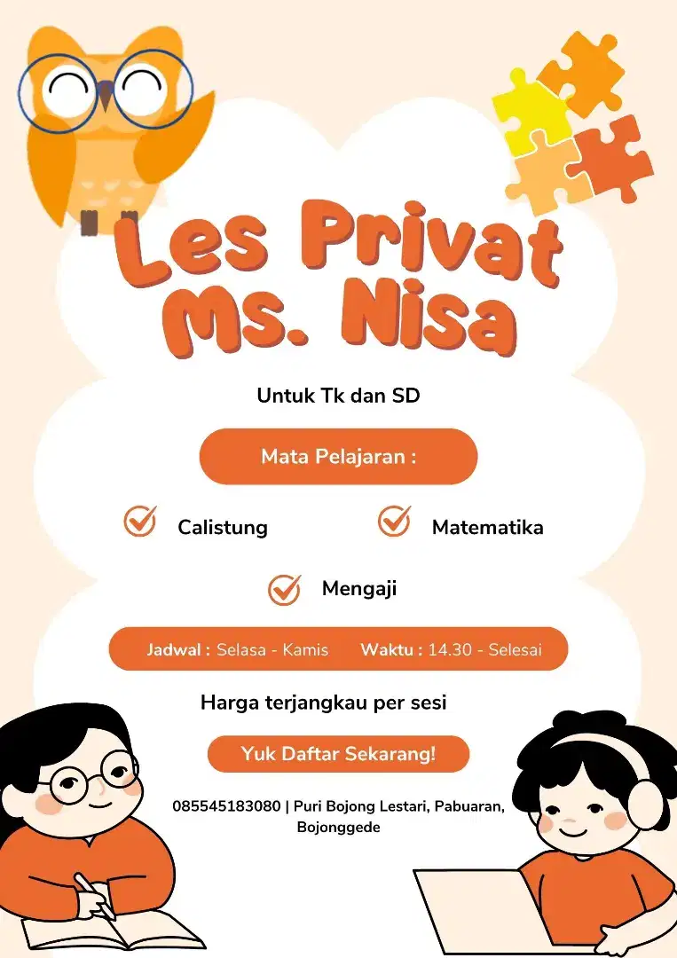 Les Privat Matematika & Calistung