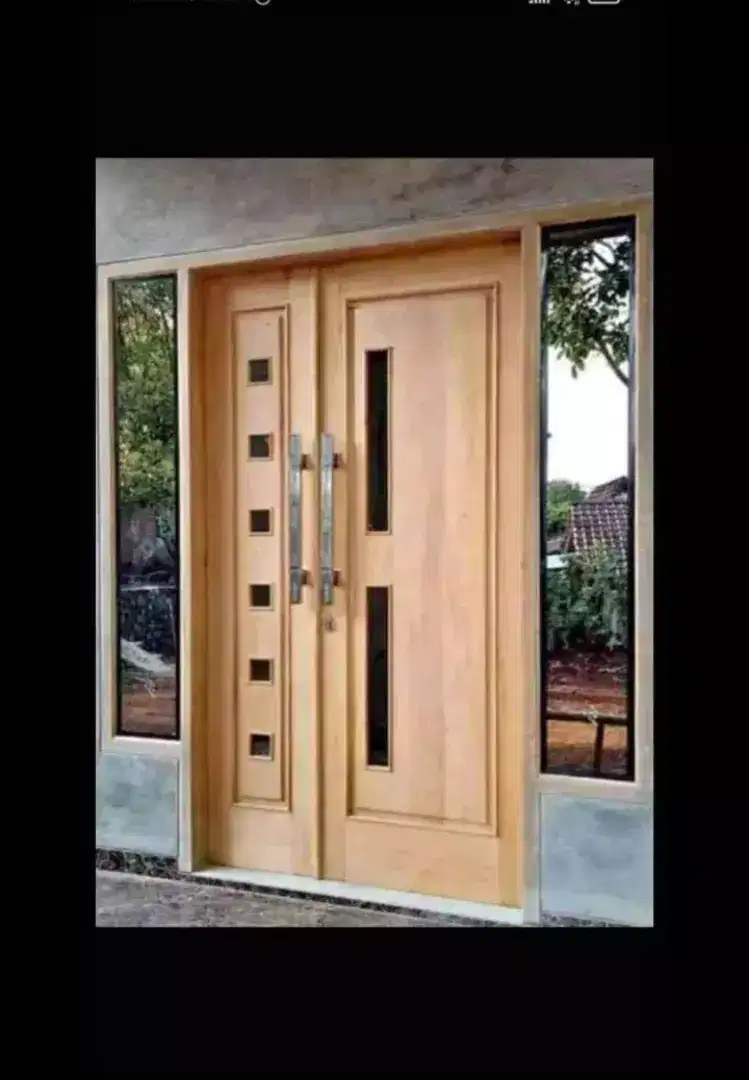 Menerima pesanan pintu kusen jendela kayu jati