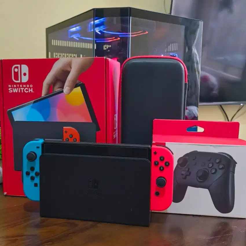 NINTENDO SWITCH OLED DUAL BOOT ATMOSPHERE 256GB FULLGAME + BONUS