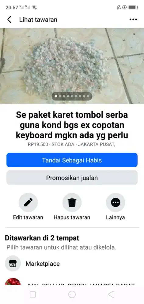 Se paket tombol karet khusus keyboard ex copotan mgkn ada yg perlu