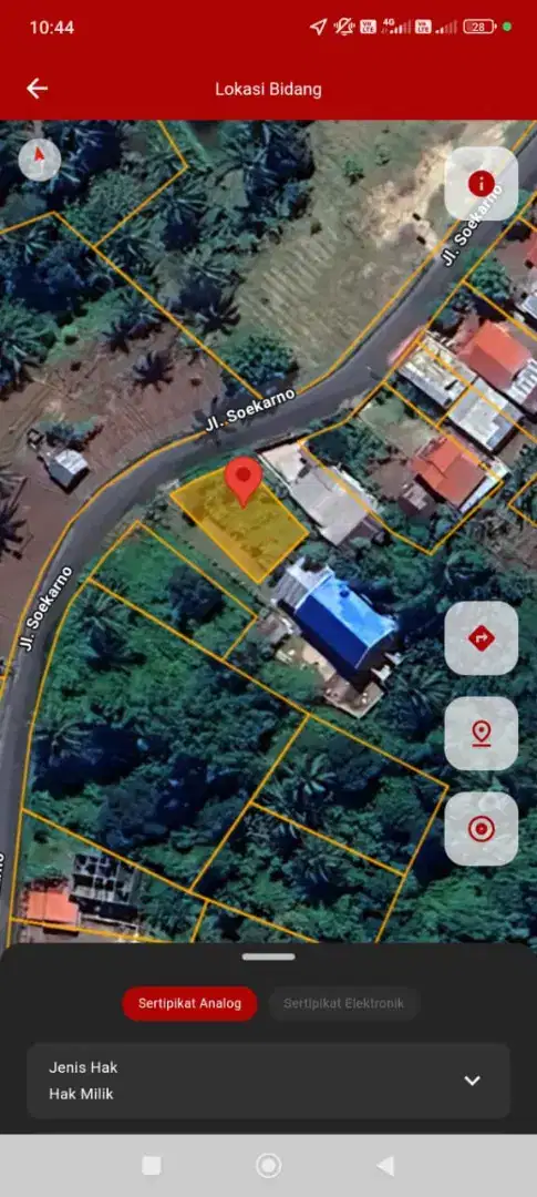 Dijual Tanah ukuran 17x24m Di jalan Lingkar dekat Kantor Bupati Mitra