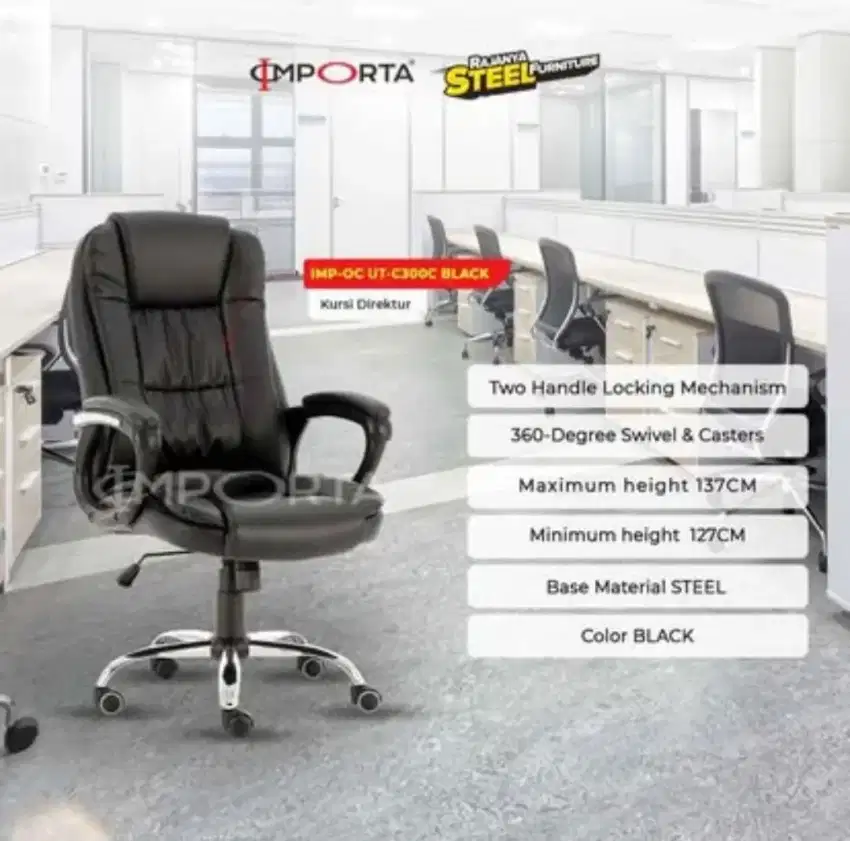 Kursi Direktur Importa IMP-OC UT-C300C Black