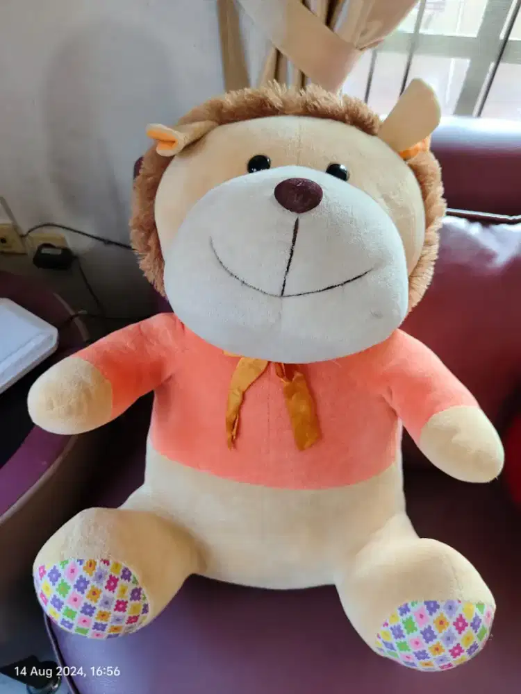 Preloved boneka lion msh bagus bgt ukurannya besar tinggi 60cm
