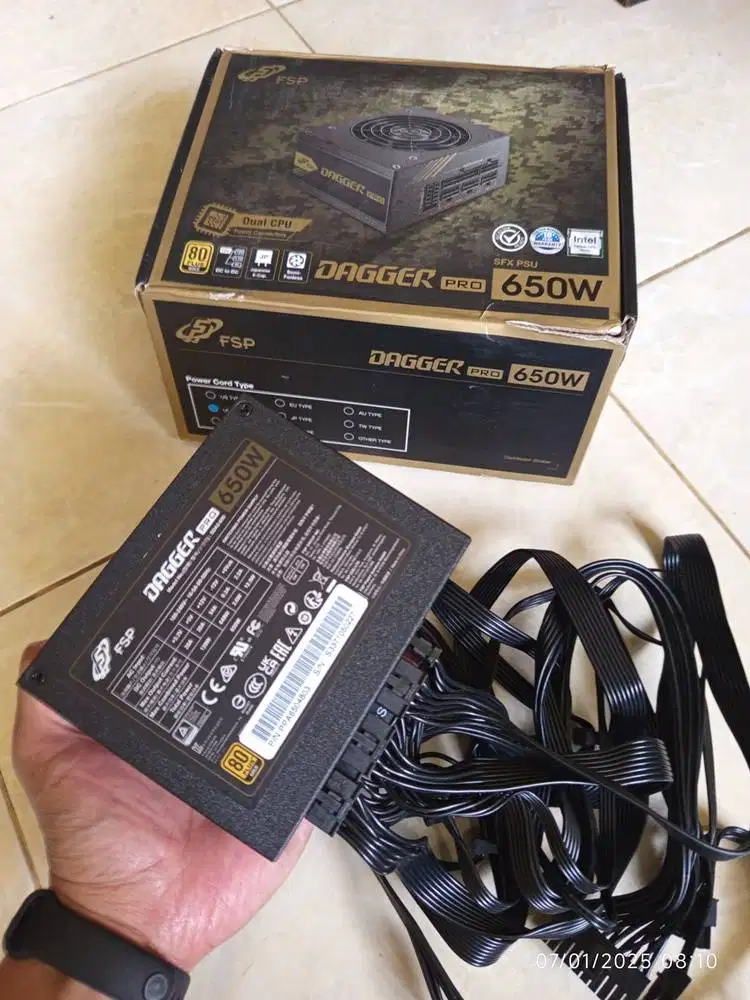 FSP DAGGER Pro 650Watt 80+ GOLD Full Modular size SFX mini-ITX