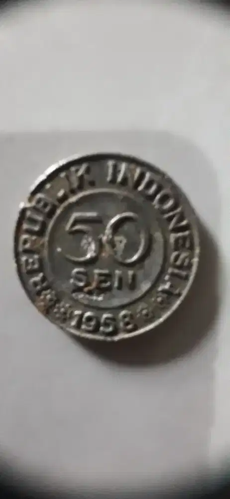 Di jual uang koin 50 sen th 1958