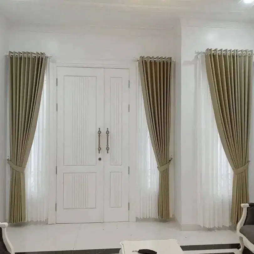 Jual & Pasang Gorden Vitrase Wallpaper Roller Blinds Korden Gordeng