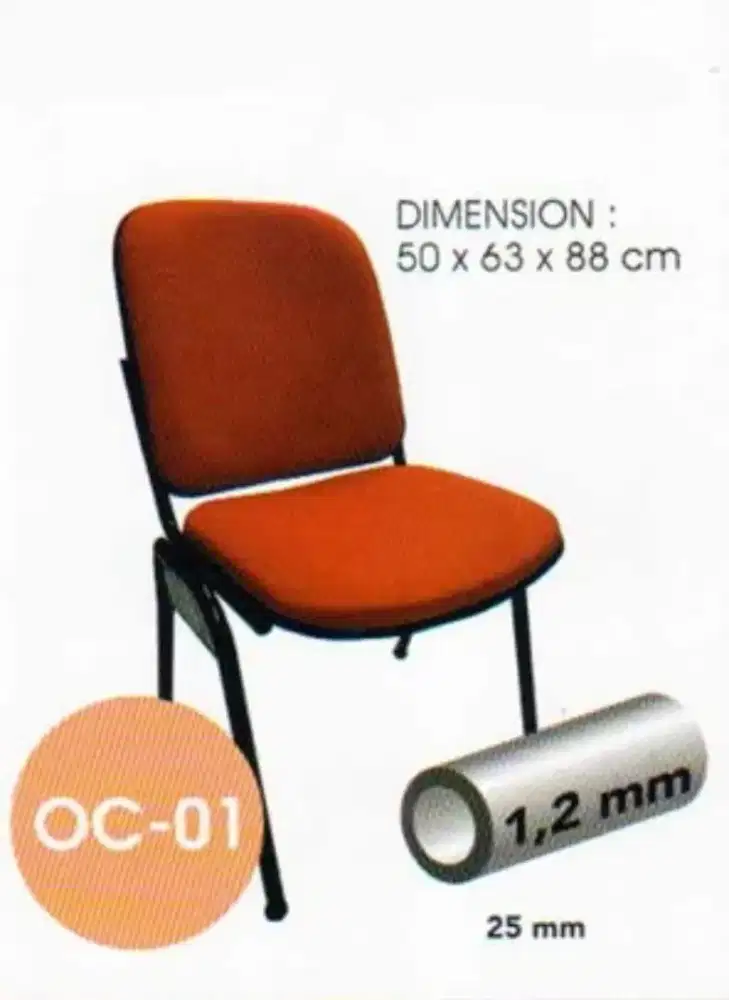 Kursi Susun Besi Pipa Bulat New Star OC-01