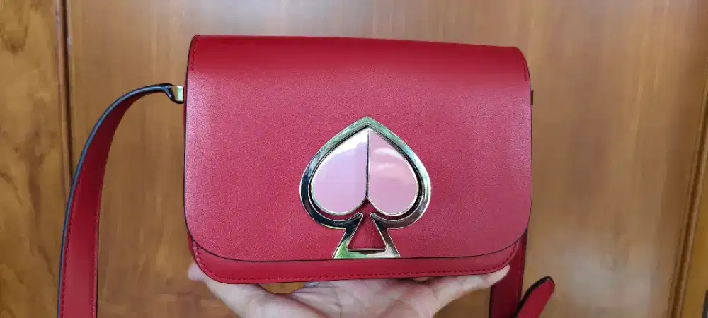 Authentic Kate Spade Nikola Red Pink Sling bag