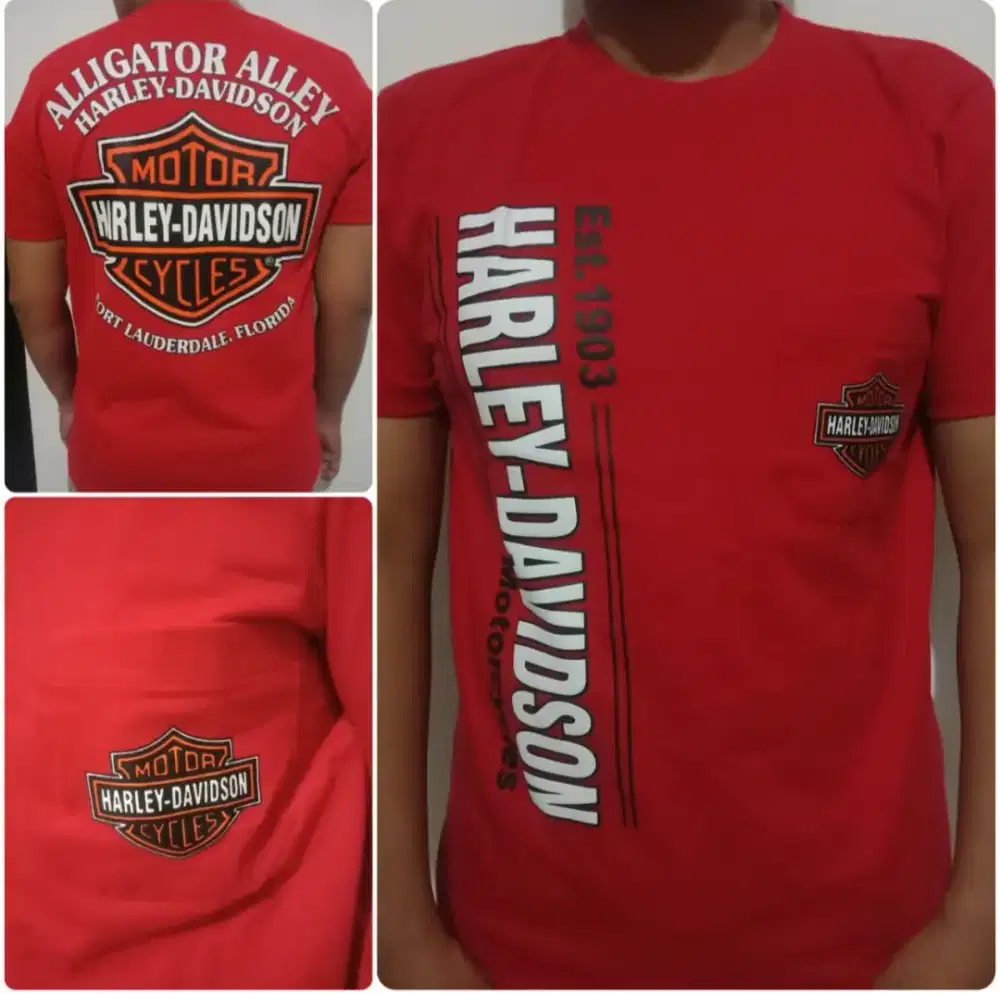 Kaos harley davidson original hd kode merah