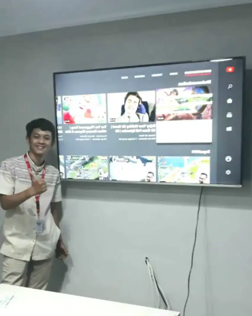 pasang serta jual bracket utk gantungan tv led lcd di tembok kuat aman