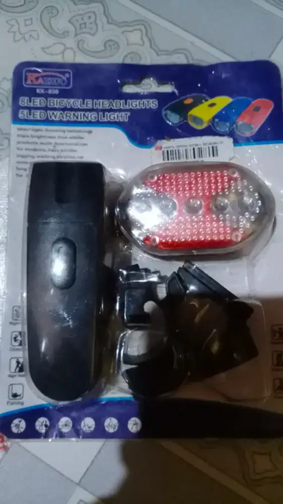 Lampu led sepeda depan belakang