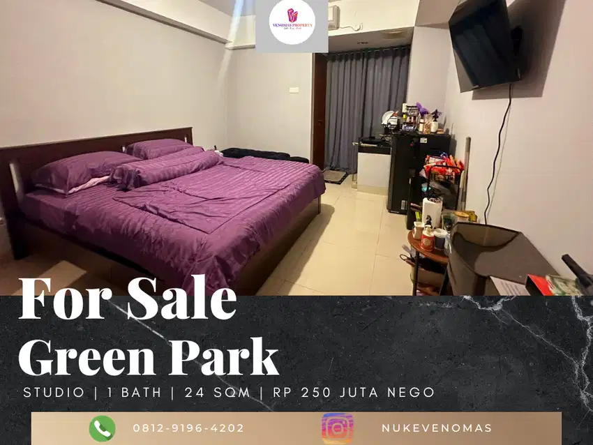 Dijual Apartement Green Park View Type Studio Full Furnished