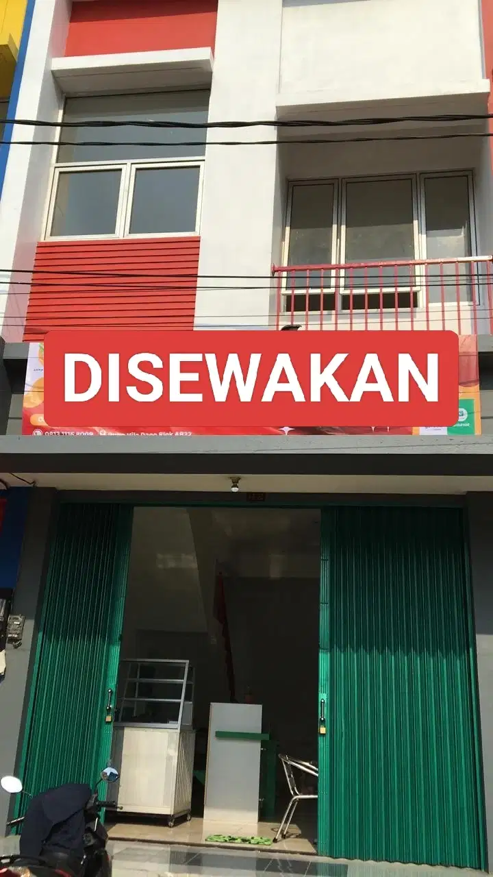 Disewakan Ruko 2 lantai lokasi cantik di Vila Dago, Pamulang