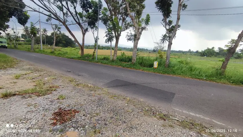 DIJUAL TANAH STRATEGIS TEPI JALAN RAYA DI SLEMAN BARAT YOGYAKARTA