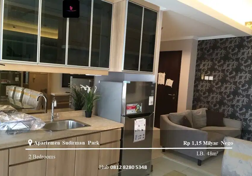 Jual Apartemen Sudirman Park Low Floor 2BR  Full Furnished South View