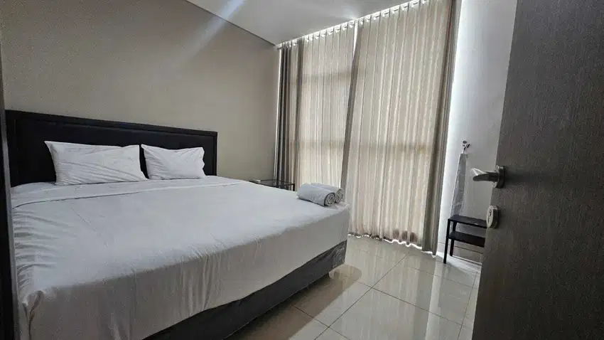Dijual Apartemen  Citra Internasional Type 2 Br luas 86 m2 semi furnit