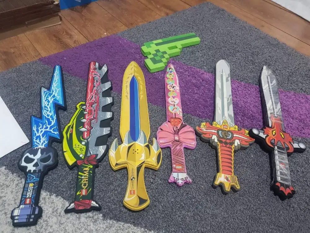 Pedang lego original bahan foam gabus