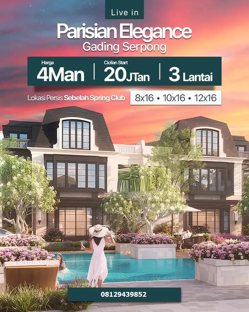 Cluster Bellefont East Summarecon Serpong Terbaru Rumah Mewah Serpong
