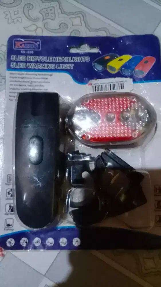 Lampu LED sepeda depan belakang