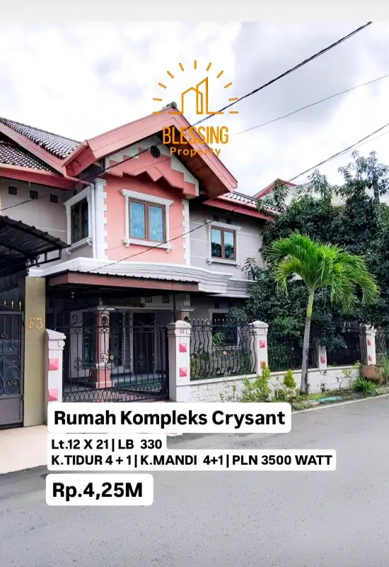 rumah mewah crysant panakukang dekat mall