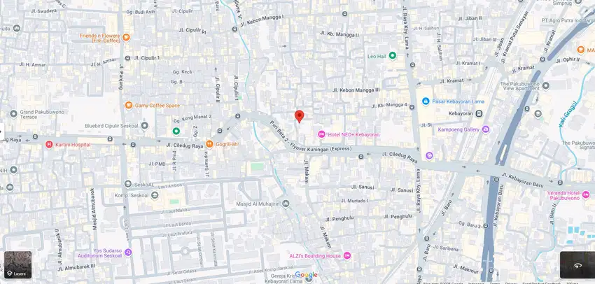 Dijual tanah Jln Ciledug Raya no 5 Kebayoran Lama