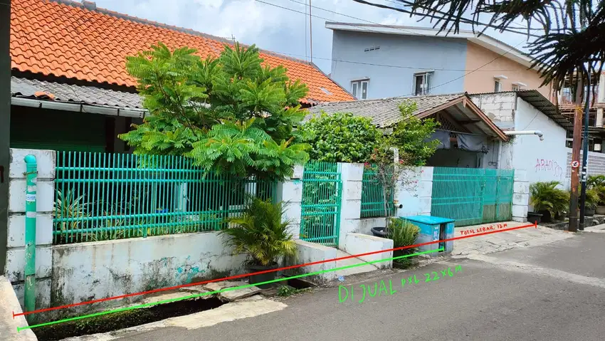 Rumah daerah petamburan jakarta barat