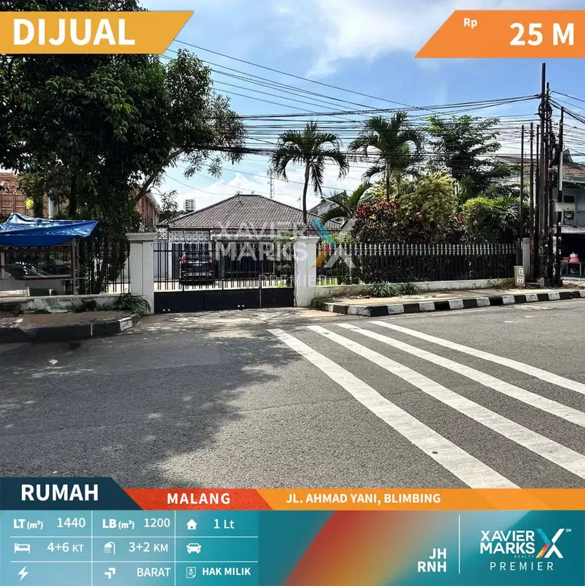 Dijual Rumah Bonus Pabrik Nol Jalan Ahmad Yani Malang