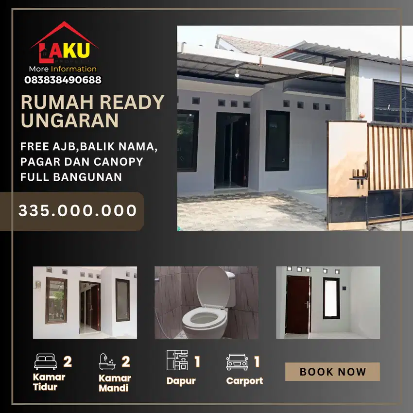 Rumah Siap Huni di Dekat Cafe Janji Jiwa Ungaran Timur