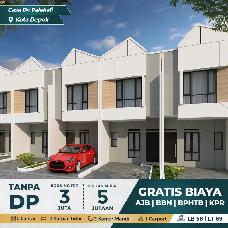 Rumah minimalis, harga ekonomis, lokasi strategis, dekat tol kukusan