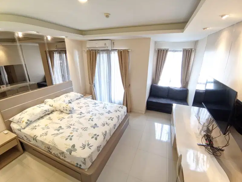 studio cantik siap huni full furnish nyaman dan asri