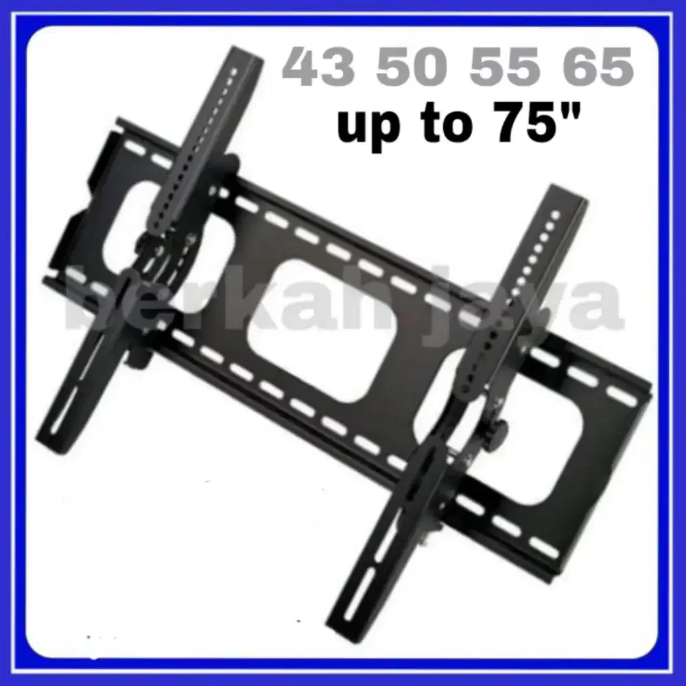 Bracket tv 55 65 75 in bisa  dipasangin kerumah