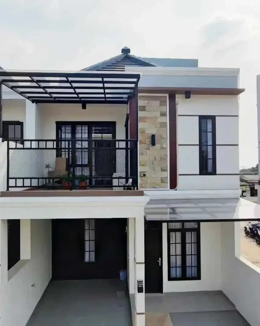 Rumah 2 Lantai Gaya Bali Dekat Toll Cijago, Cinere dan Cibubur