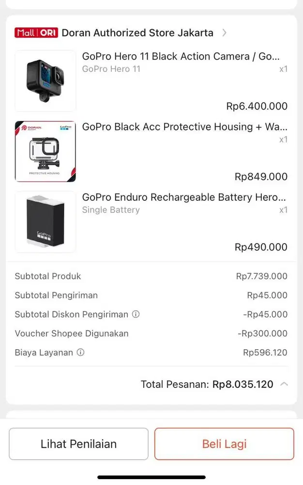 GOPRO HERO 11 BARU DIPAKAI 3x