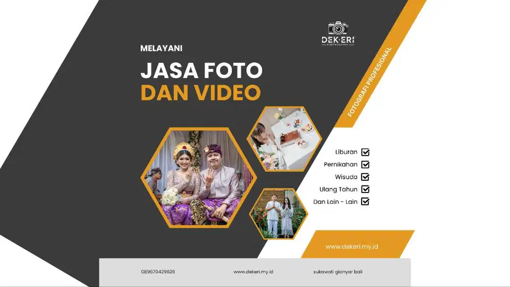 Menerima semua jasa foto & video di bali